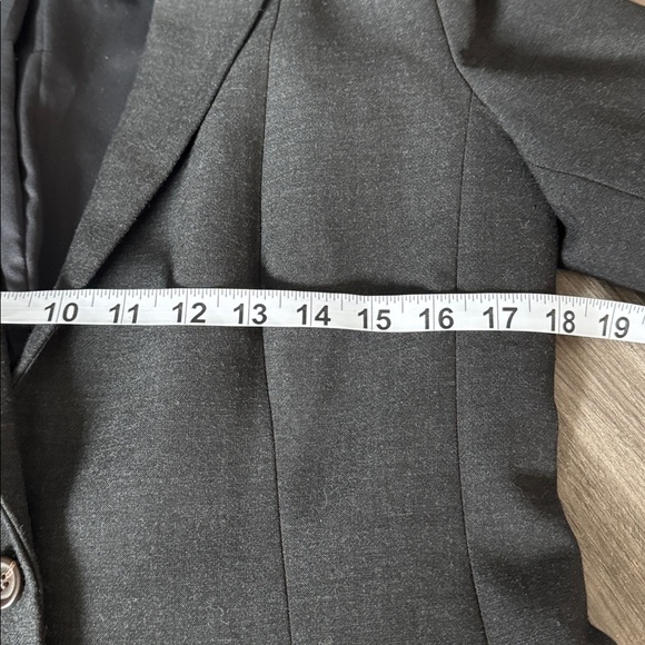 Club Monaco 8 womens blazer suit jacket dark grey business work wear preppy - Picture 4 of 6